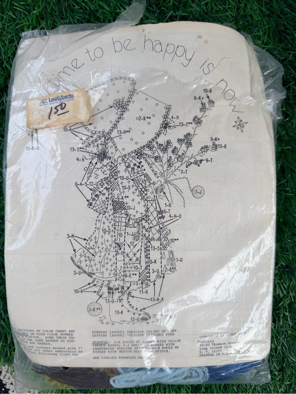 Vintage Holly Hobbie Bucilla Crewel Embroidery Kit Time to Be Happy Is Now